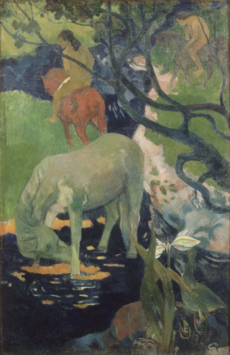 Biały koń - Paul Gauguin