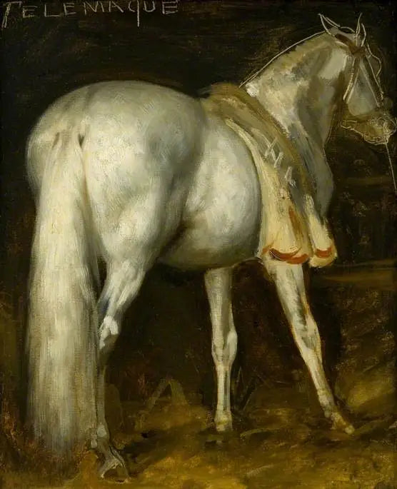 Szary koń „Telemach” - Théodore Géricault