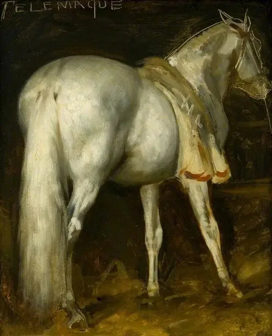 Szary koń „Telemach” - Théodore Géricault