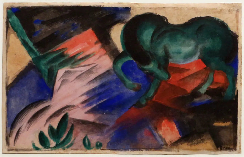 Zielony koń - Franz Marc