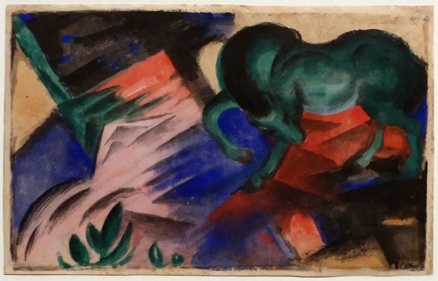 Zielony koń - Franz Marc