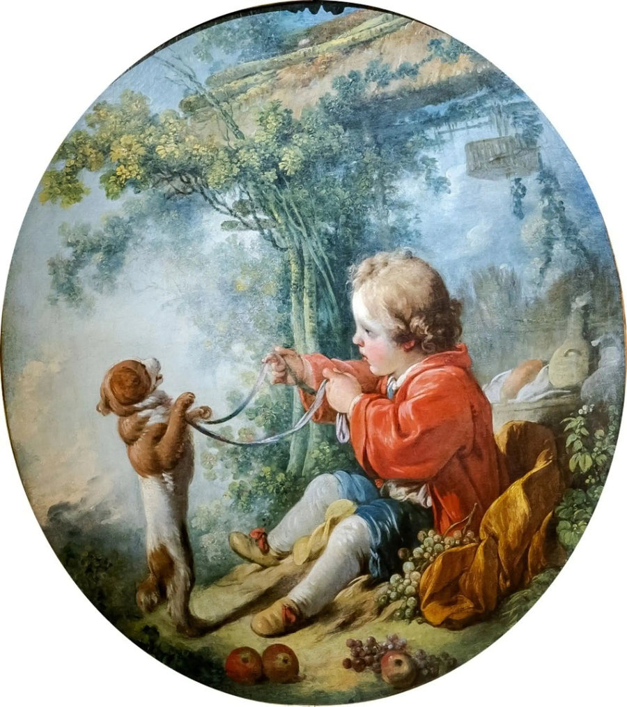 Mądry pies - Jean-Honoré Fragonard