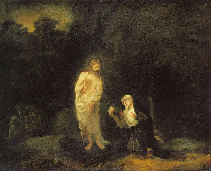 Chrystus ukazujący się Marii Magdalenie, „Noli me tangere” - Rembrandt