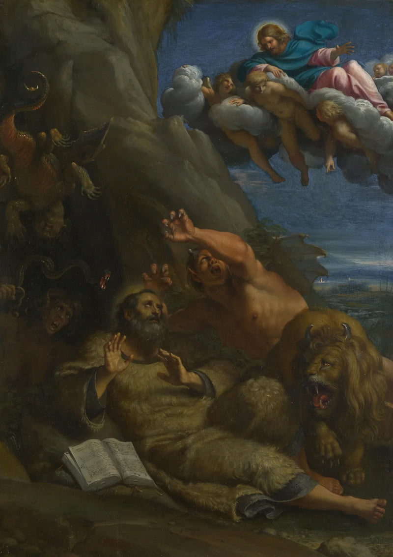 Chrystus ukazujący się świętemu Antoniemu opat - Annibale Carracci