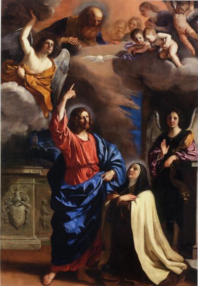 Chrystus ukazujący się świętej Teresie - Guercino