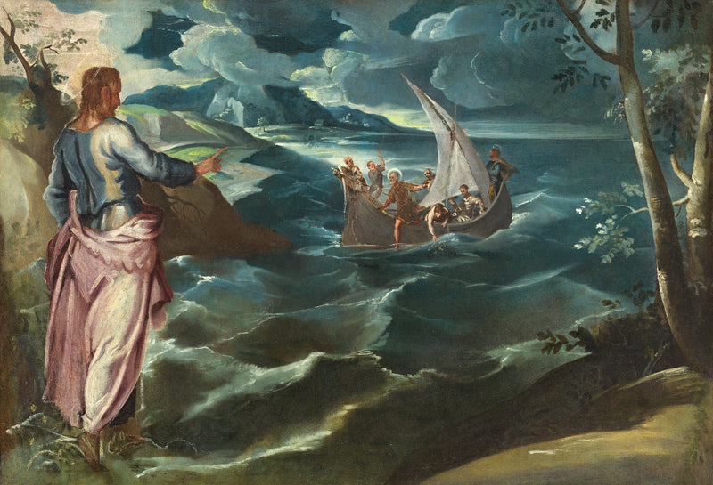 Chrystus nad jeziorem Tiberiadzkim - Jacopo Tintoretto