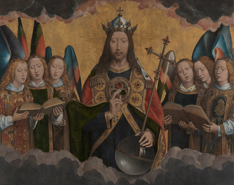 Chrystus z aniołami śpiewającymi - Hans Memling