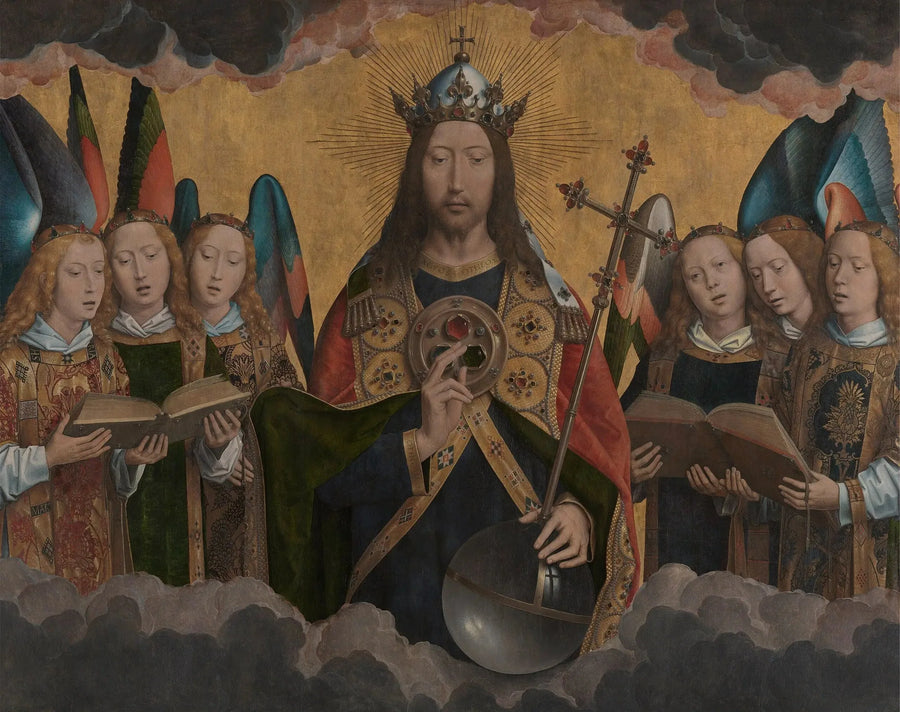 Chrystus z aniołami śpiewającymi - Hans Memling