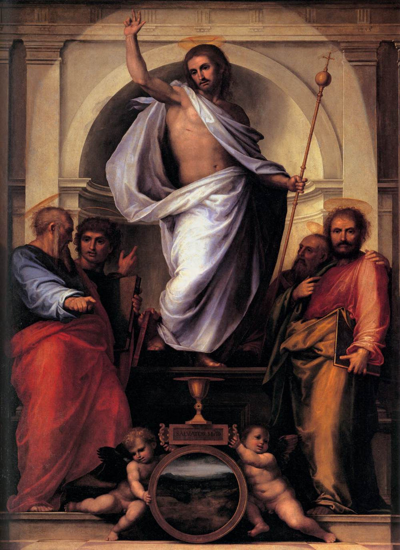 Chrystus z czterema ewangelistami - Fra Bartolomeo