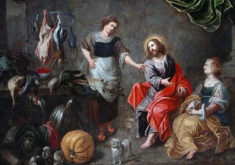Chrystus z Martą i Marią w Betanii - Peter Paul Rubens