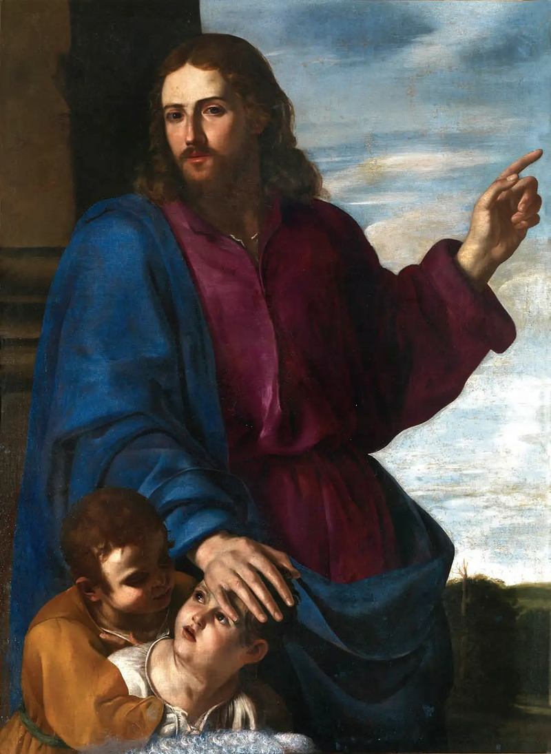 Chrystus błogosławiący dzieci - Artemisia Gentileschi