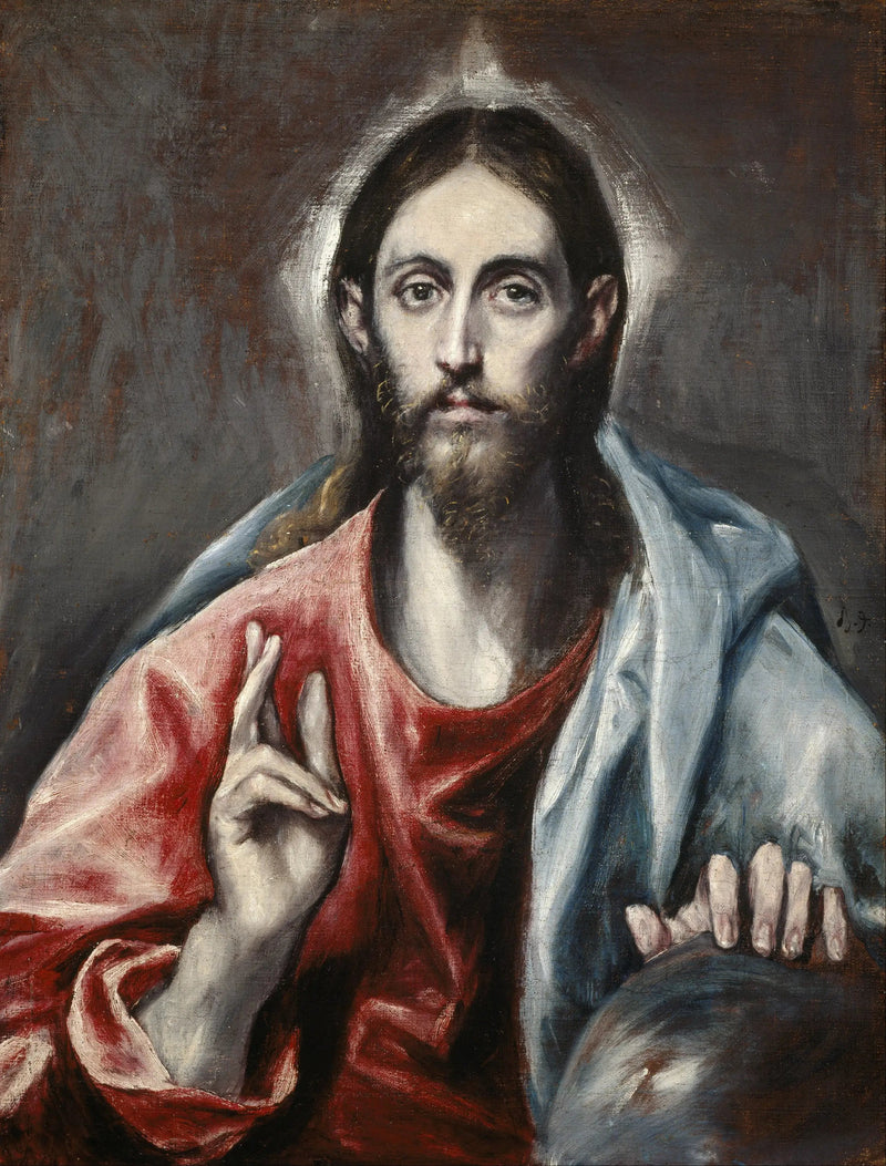 Chrystus błogosławiący, Zbawiciel świata - El Greco