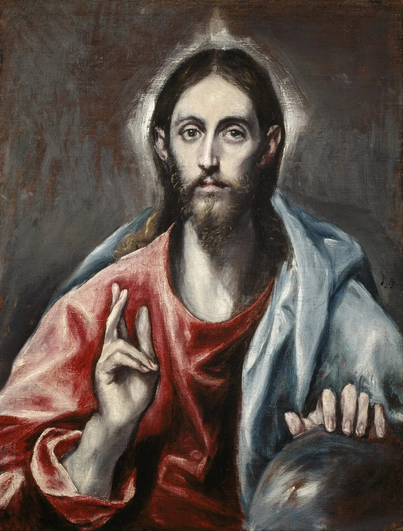 Chrystus błogosławiący, Zbawiciel świata - El Greco