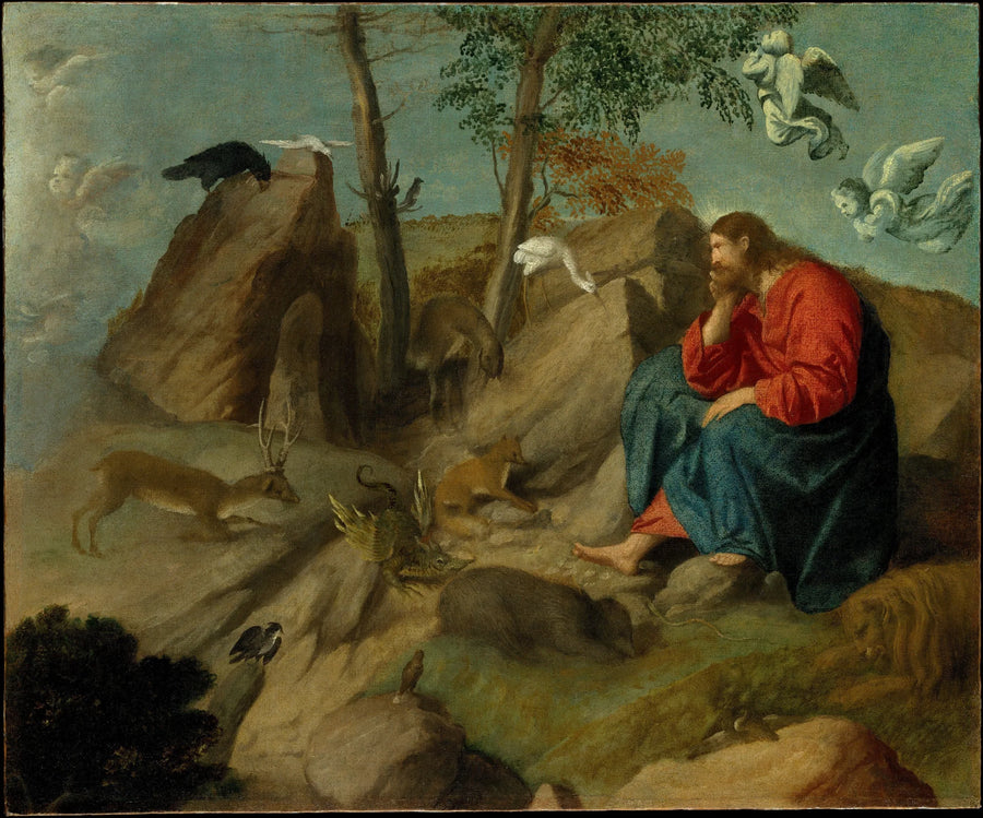 Chrystus na pustyni - Alessandro Bonvicino