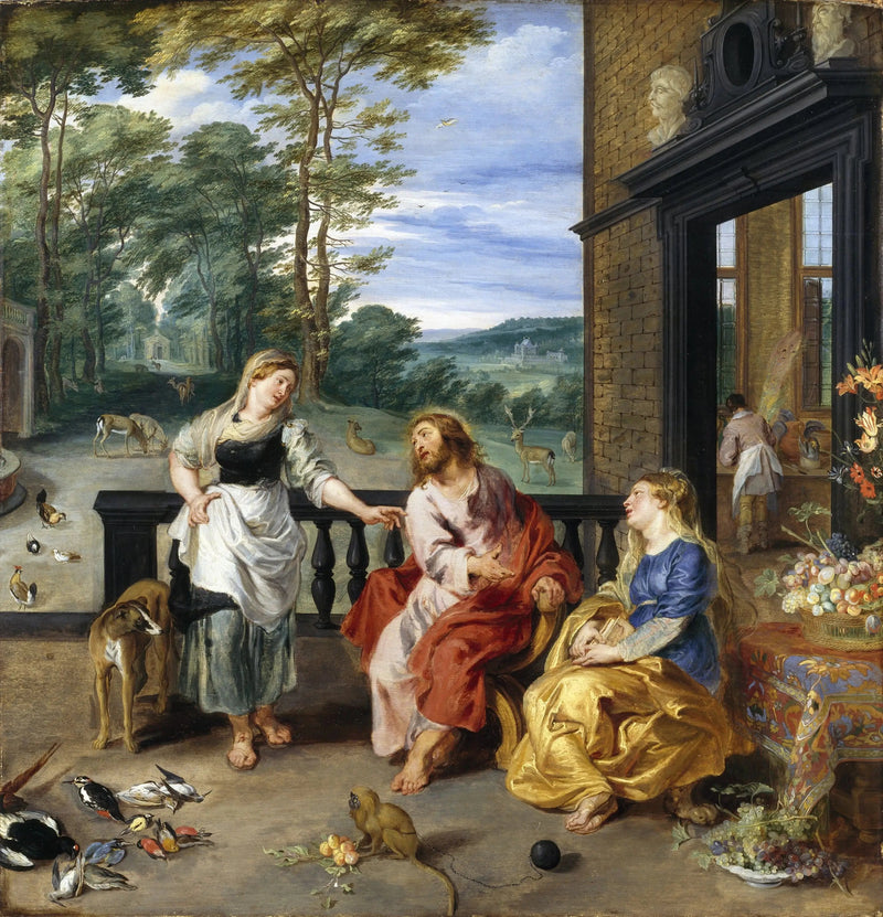 Chrystus w domu Marty i Marii - Peter Paul Rubens