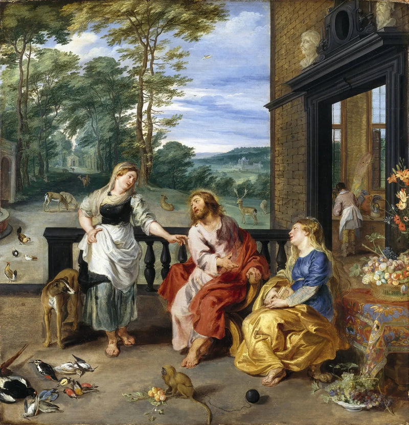 Chrystus w domu Marty i Marii - Peter Paul Rubens