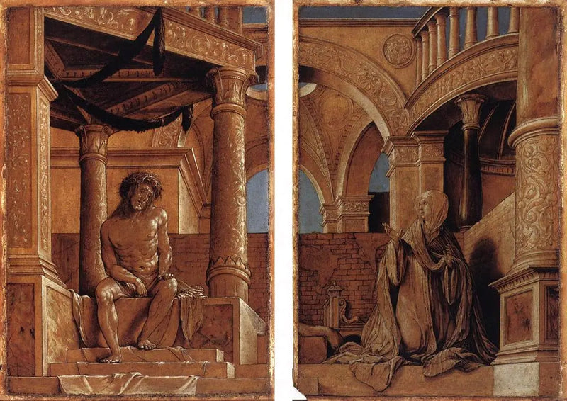 Chrystus Boleściwy i Panna zrozpaczona - Hans Holbein Młodszy