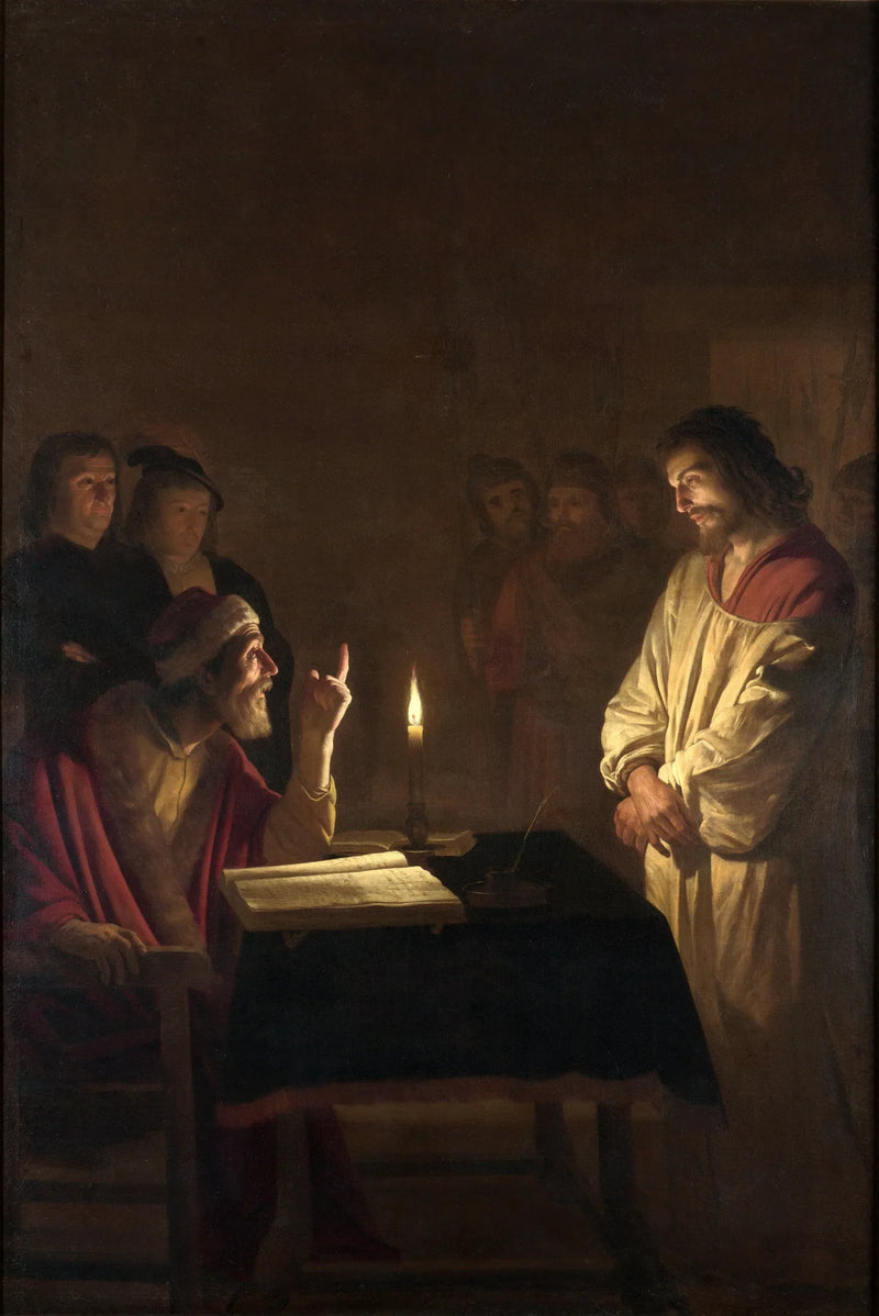 Chrystus przed Wielkim Kapłanem - Gerrit van Honthorst