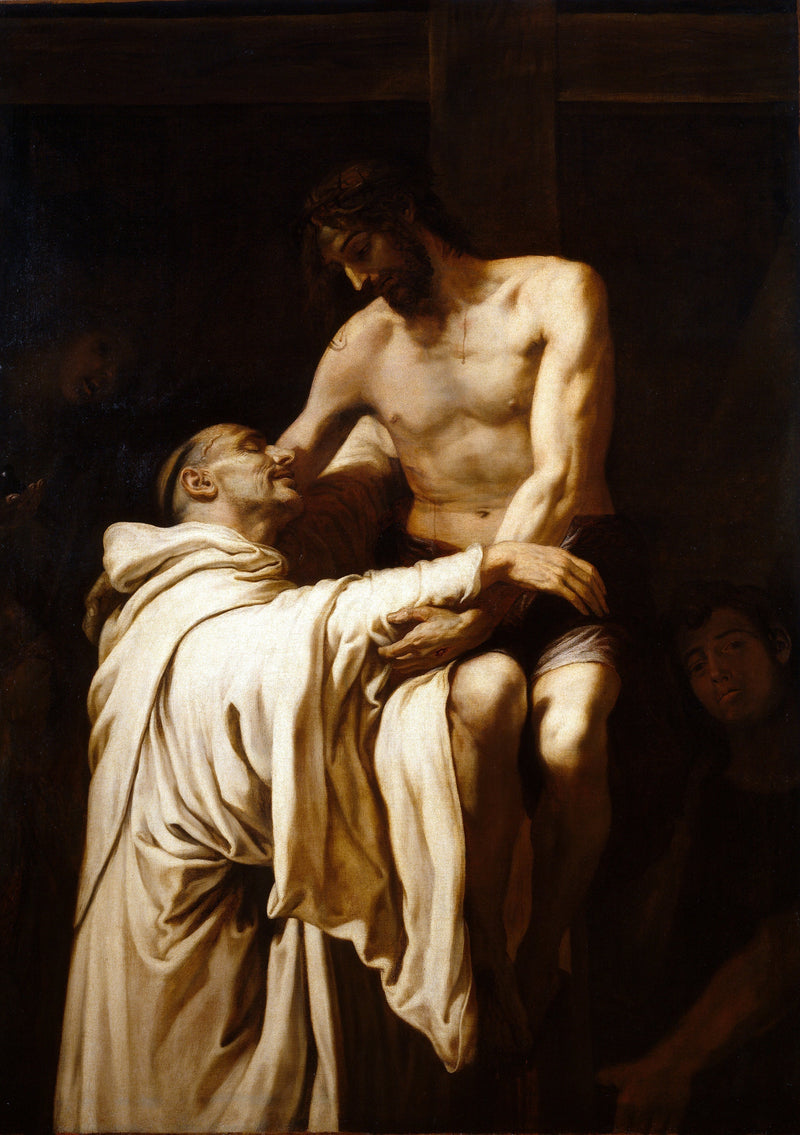 Chrystus całujący świętego Bernarda - Francisco Ribalta