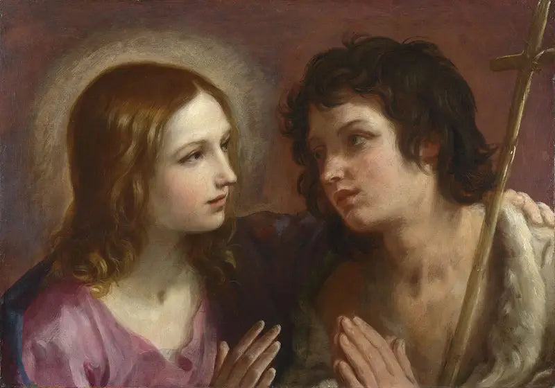 Chrystus całujący świętego Jana Chrzciciela - Guido Reni