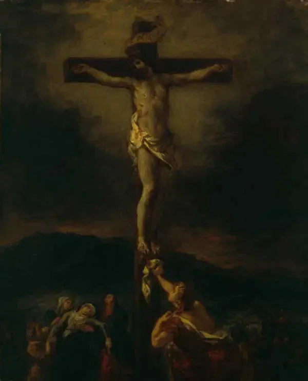 Chrystus na krzyżu z świętymi kobietami - Eugène Delacroix