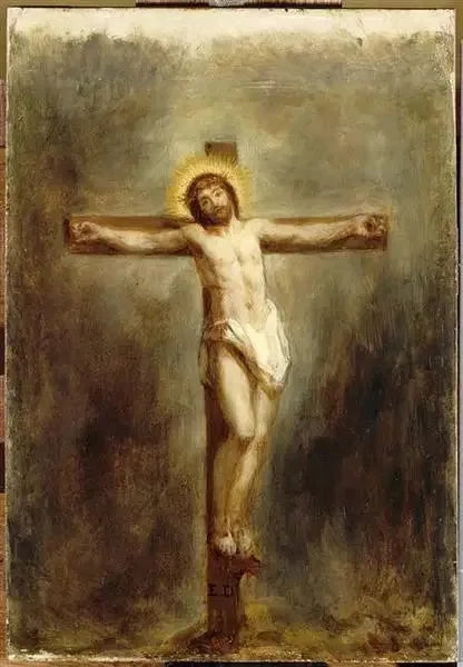 Chrystus na krzyżu - Eugène Delacroix