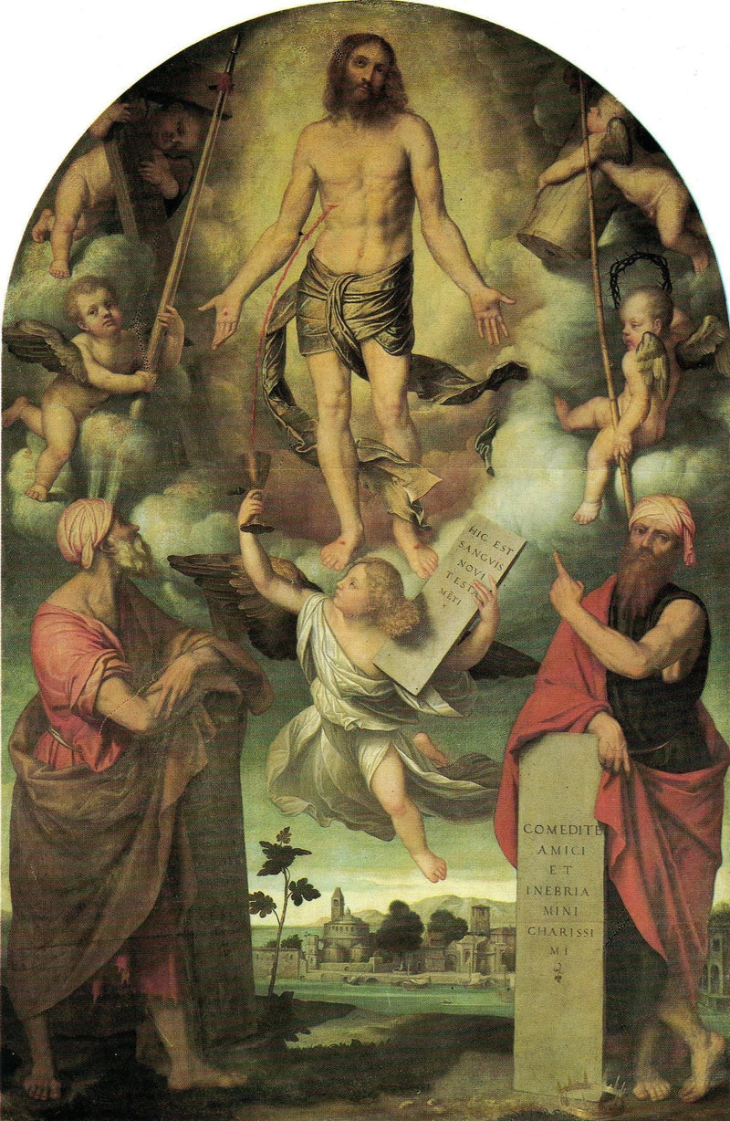Chrystus w Męce z Mojżeszem i Salomonem - Alessandro Bonvicino