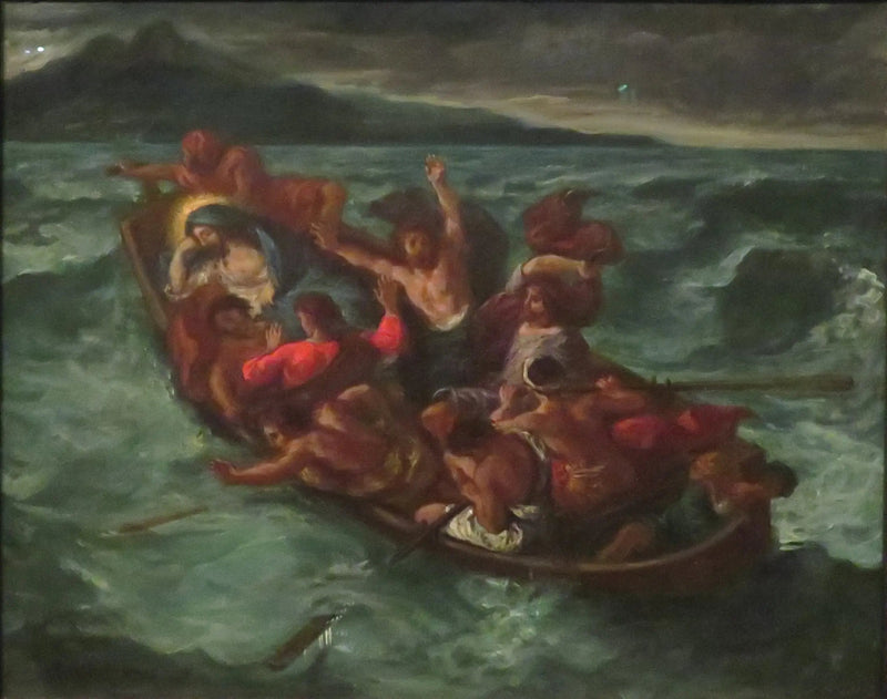 Chrystus śpiący podczas burzy - Eugène Delacroix