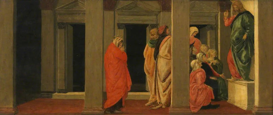 Chrystus nauczyciel (predella, panel jeden) - Sandro Botticelli