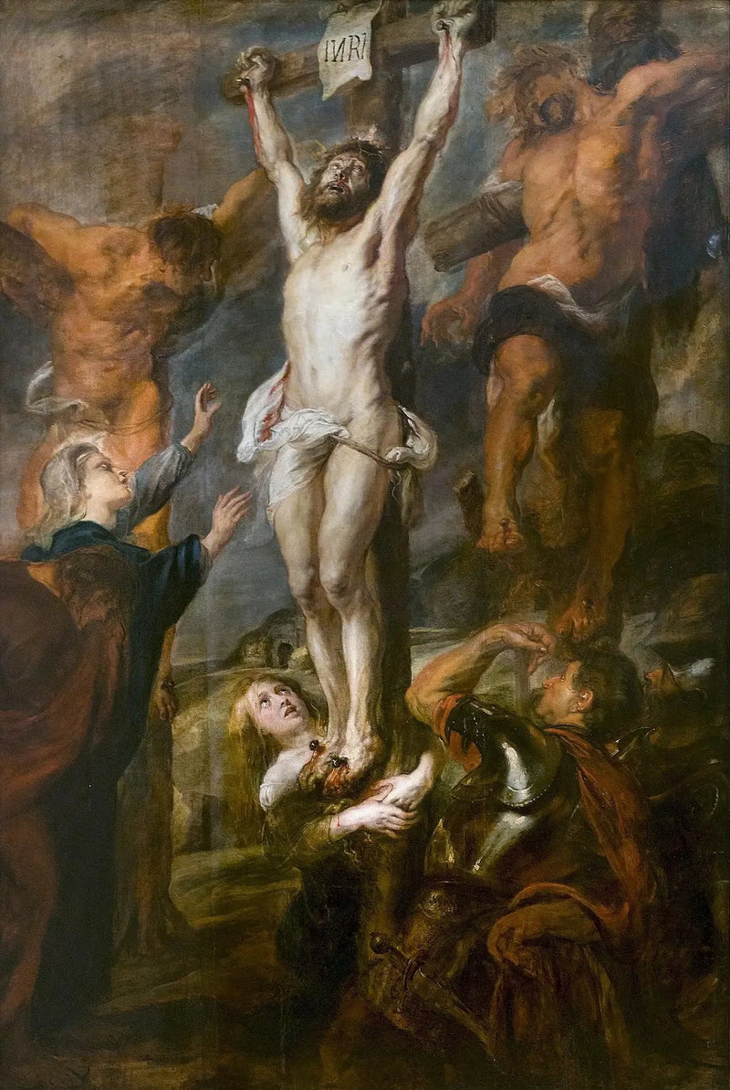 Chrystus między dwoma łotrami - Peter Paul Rubens