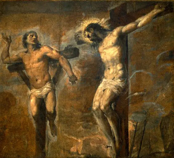 Chrystus i dobry łotr - Titian