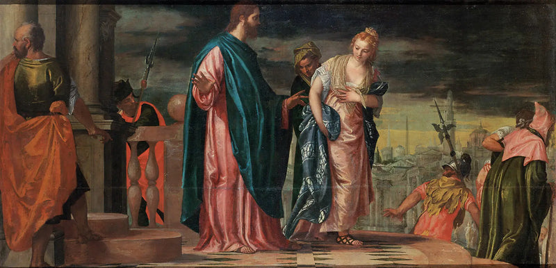 Chrystus i kobieta cudzołożna - Paul Véronèse