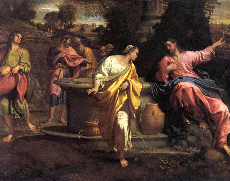 Chrystus i Samarytanka - Annibale Carracci