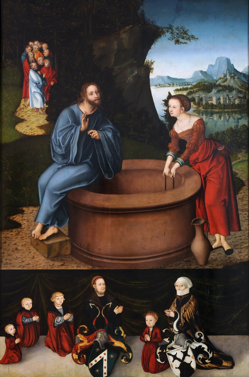 Chrystus i Samarytanka przy studni - Lucas Cranach Starszy
