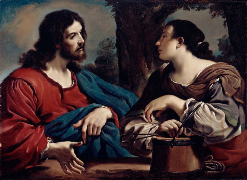 Chrystus i Samarytanka - Guercino