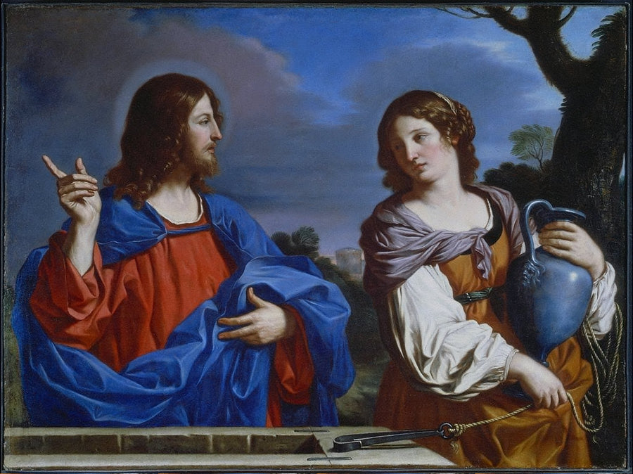 Chrystus i Samarytanka - Guercino