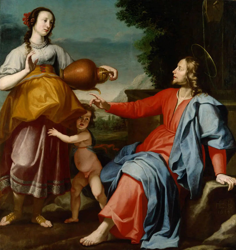 Chrystus i Samarytanka - Lorenzo Lippi