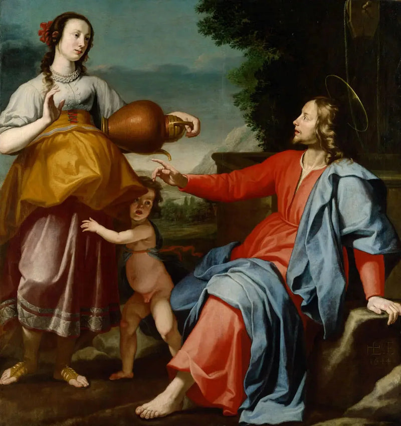 Chrystus i Samarytanka - Lorenzo Lippi