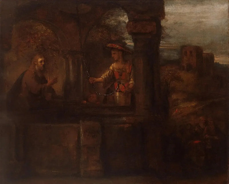 Chrystus i Samarytanka - Rembrandt