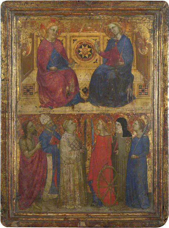 Chrystus i Maria z świętymi - Giovanni da Milano