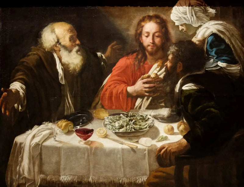 Chrystus i uczniowie w Emaus - Caravaggio
