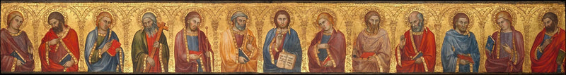 Chrystus i dwunastu apostołów - Taddeo di Bartolo
