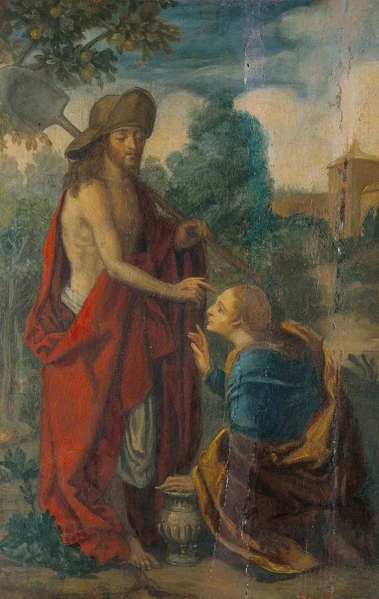 Chrystus i Maria Magdalena (Noli me Tangere) - Albrecht Dürer