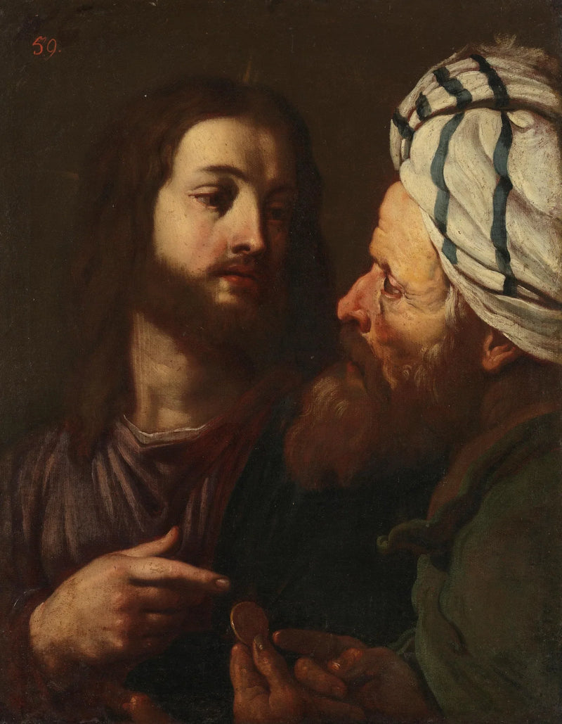 Chrystus i poborca podatków - Guercino