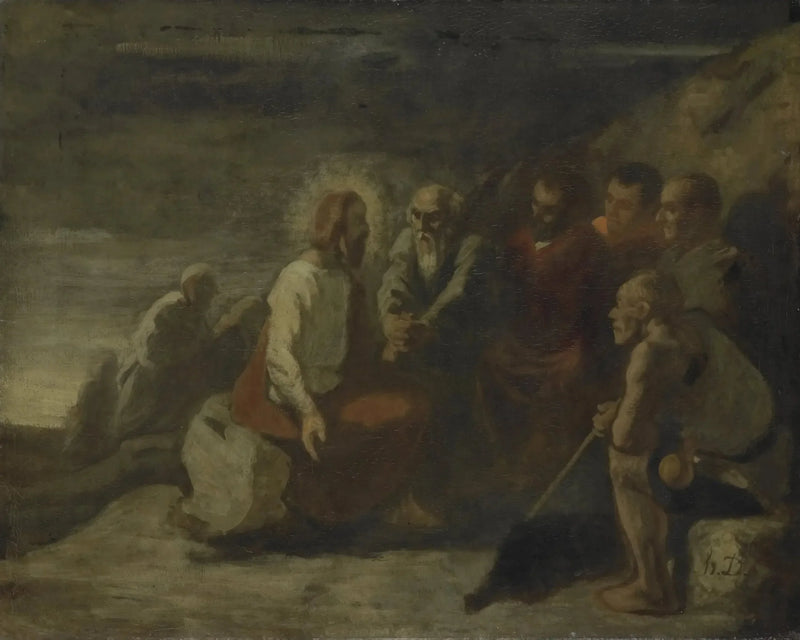 Chrystus i jego uczniowie - Honoré Daumier
