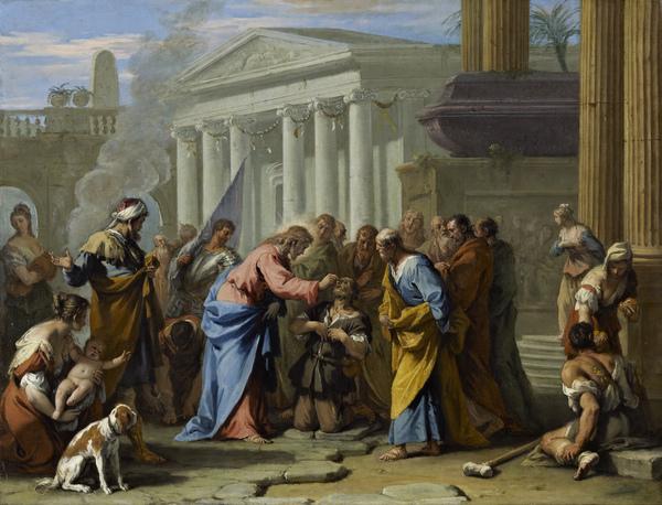 Chrystus uzdrawia niewidomego - Sebastiano Ricci