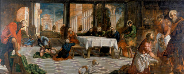 Chrystus obmywający stopy uczniom - Jacopo Tintoretto