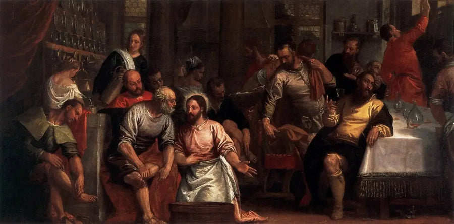 Chrystus obmywający stopy uczniom - Paul Véronèse