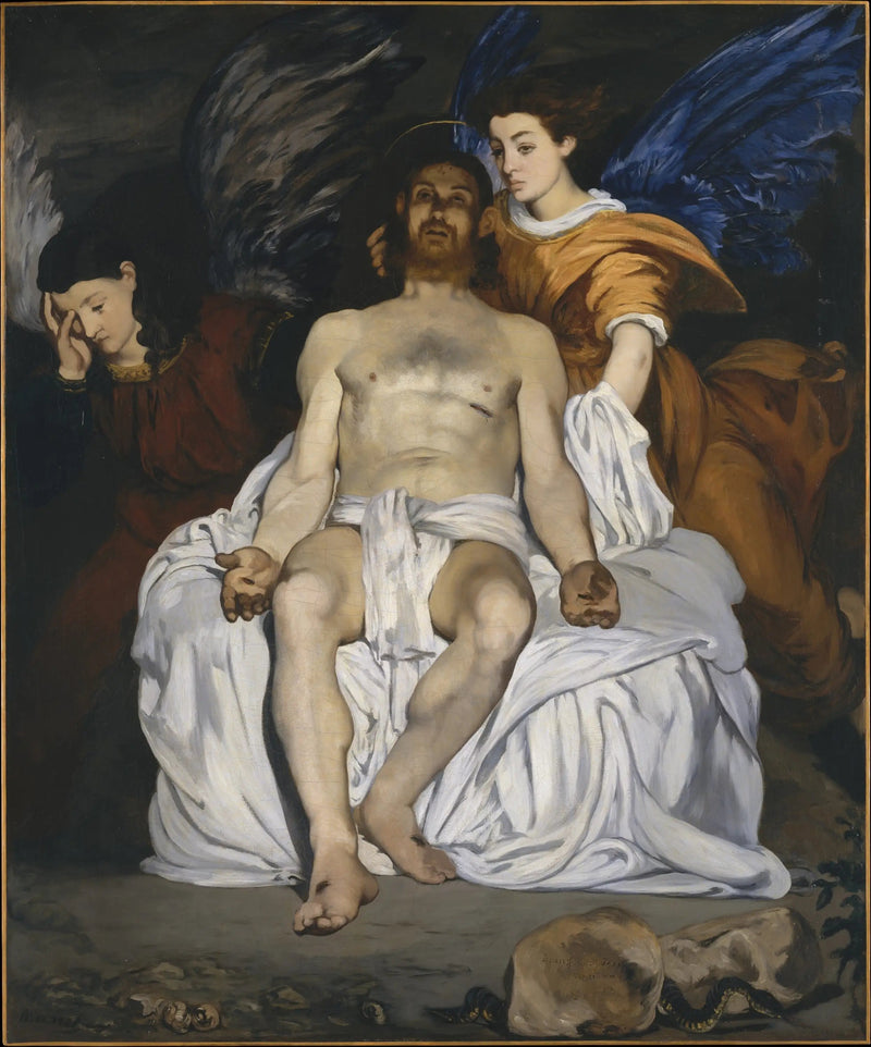 Martwy Chrystus i anioły - Édouard Manet