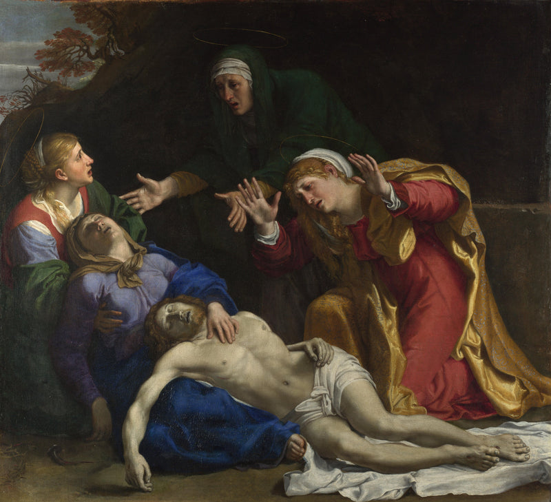 Chrystus umarły z płaczącymi kobietami („Trzy Marii”) - Annibale Carracci